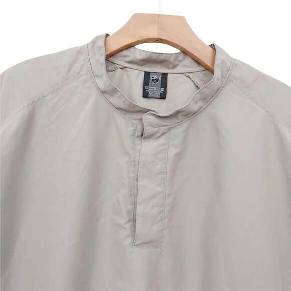 Nike Golf Pullover Jacket Mens XL Beige 1/4 Button Long Sleeve Performance - Picture 2 of 11
